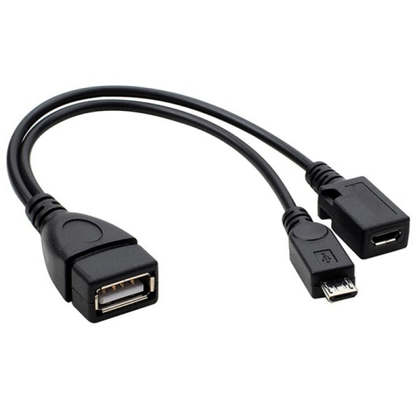 2 i 1 OTG Micro USB Host Power Y Splitter USB Port Terminal Ad