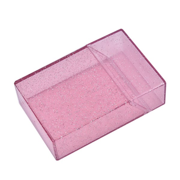 Bärbar case Plast Shining Clear Box Pink
