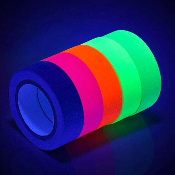 UV Reactive Tape Blacklight Fluorescent Tape Glow in The Dark N Green