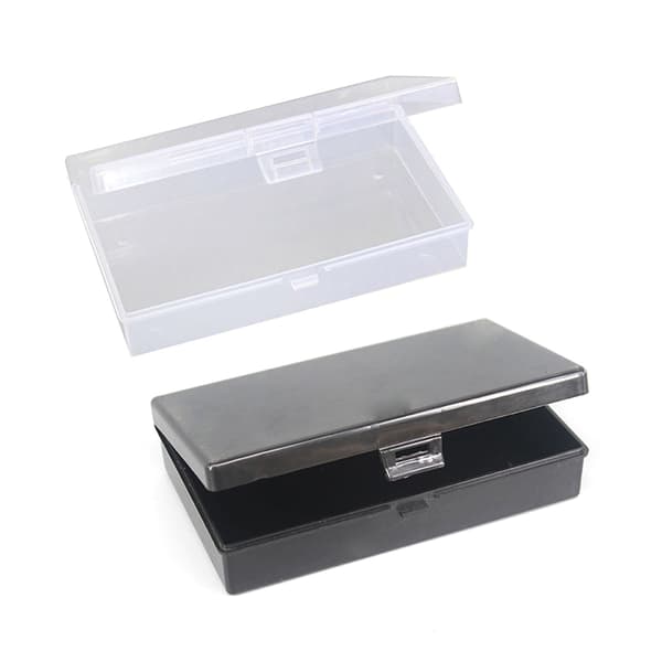 Transparent plastförvaringslåda organizer De Black