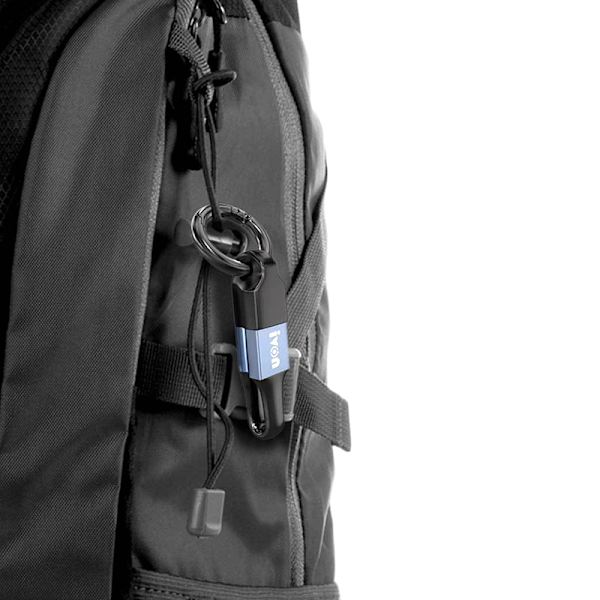 Mininyckelring Bärbar USB -datakabel Micro USB C Typ C Kort Blue iPhone