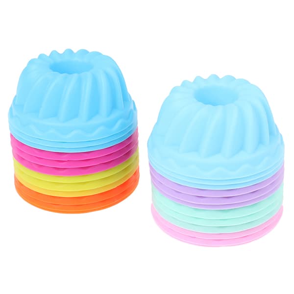 12st/ set Bakning Mould Silikonpudding Cupcake Muffin Do A