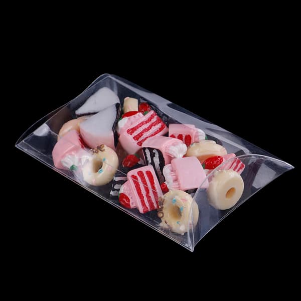 50 st kuddform klar PVC-godisask förpackning presentask weddi Small