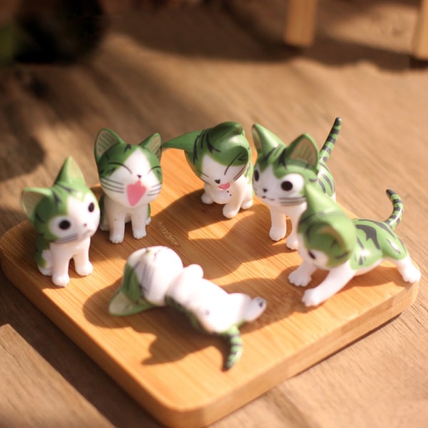 Ostkatt miniatyrfigurer leksaker e härliga modell Barnleksaker 4c green