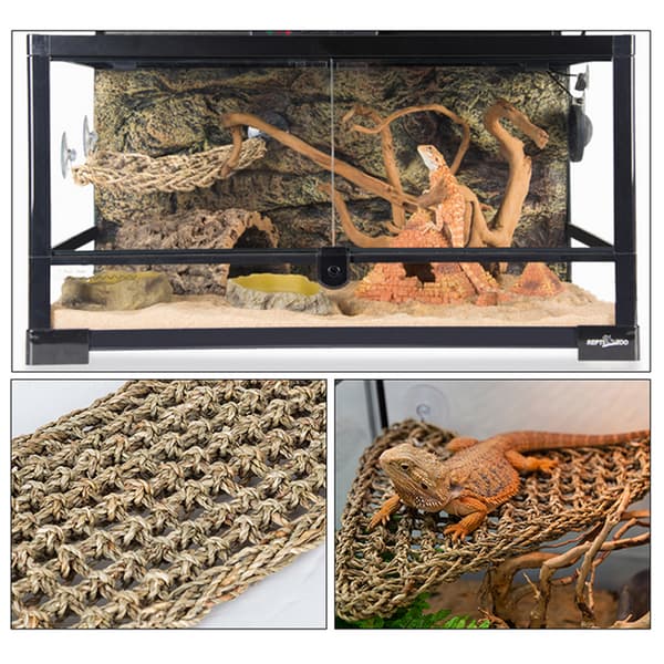Reptilterrarium för Lizard Lounger Hängmatta Små eremitkräftor E