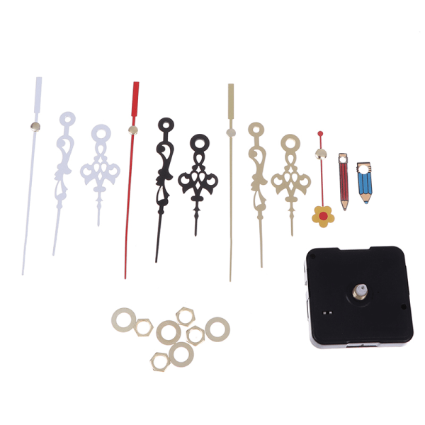 1 Set Silent Quartz Clock Movement Mechanism DIY Kit Batteri Po N2