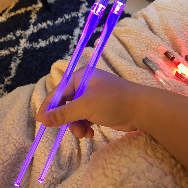 Lyser upp Ljussabelstavar Lysande pinnar Nattservis sti Purple