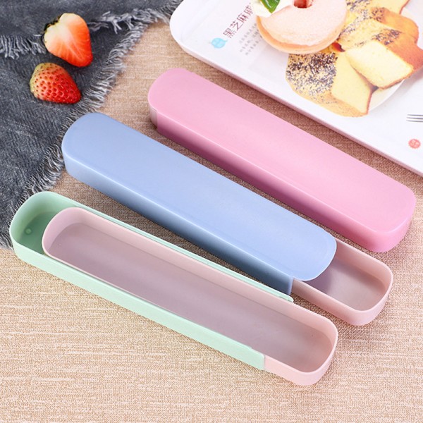 Portable Outdoor Travel Lery Case Box Bordsstickor Spoon St Light pink