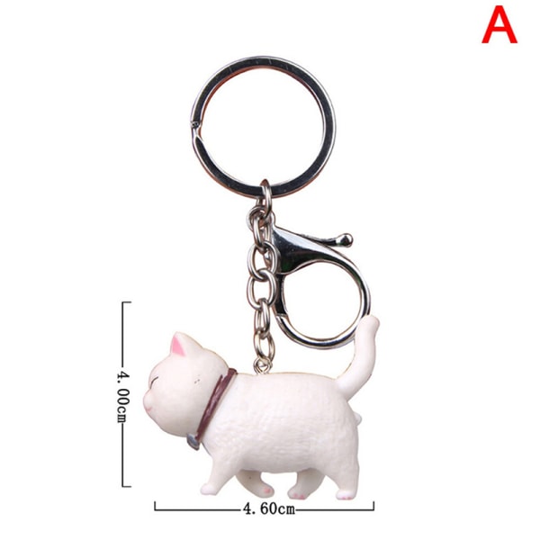 Self Healing Warm Series Cat Keyring Simple Cat Handmade Keyc A