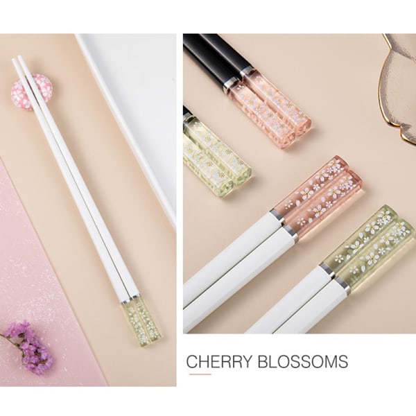 Amber Cherry Blossom Alloy pinnar Återanvändbar servis A4