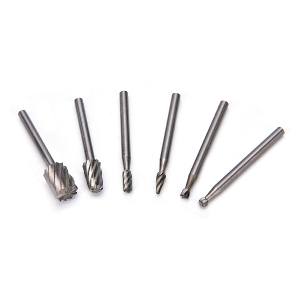 6 st HSS-fräsfrässlipbitar Burr Dremel Rotary Tool A
