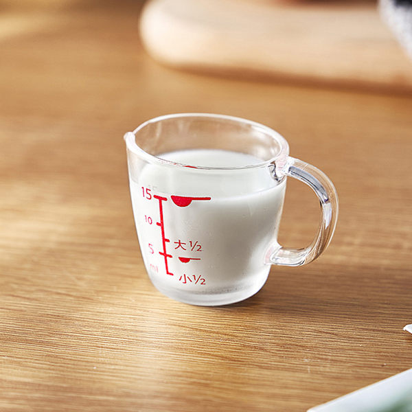 15ml Skala Mätkopp Liten Plast Kvantitativ kopp Matlagning