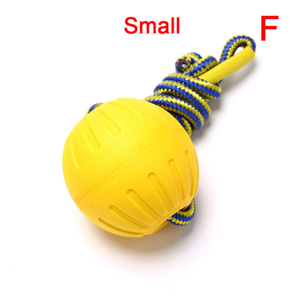 Oförstörbar gummiträningsboll för hundleksak för husdjur med bärare Ro F
