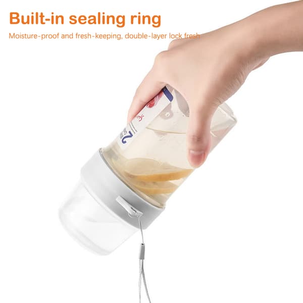 Frukost Havregryn Spannmål Nöt Yoghurt Sallad Cup Seal Container Sa 150+150ML