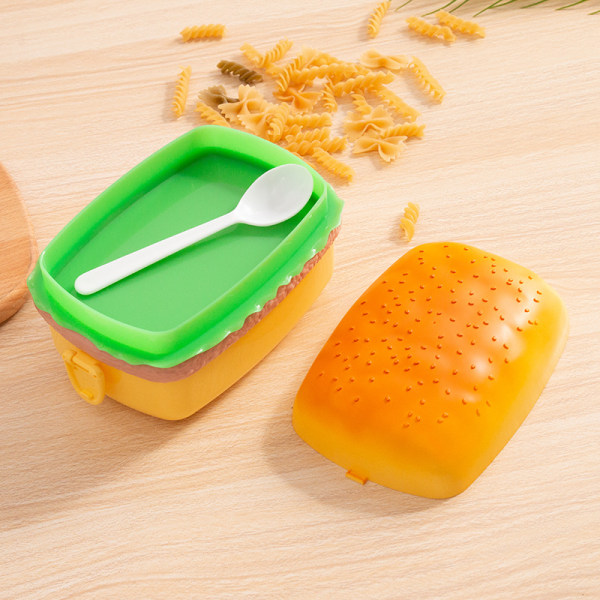 Hamburger Lunch Box Kid Bento Box Container Creative Burger Lu 1