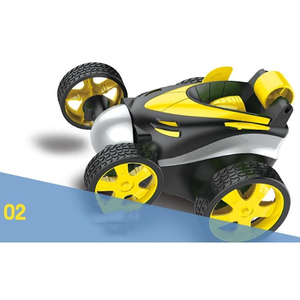 Stunt bil m kontrol, roterar 360 grader Yellow
