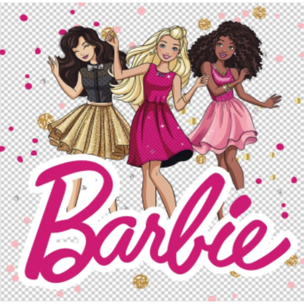 Barbie tryck -  att trycka egen Barbie hoddie (3 tryck/set)