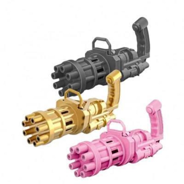 Såpbubbelgevär såpbubblor batteridriven pistol vattenpistol Rosa
