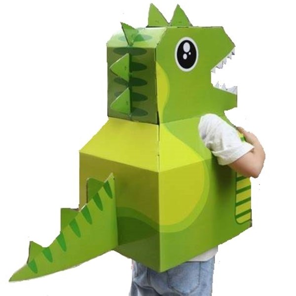 Dinosaurie utklädning byggsats pyssel lek Grön