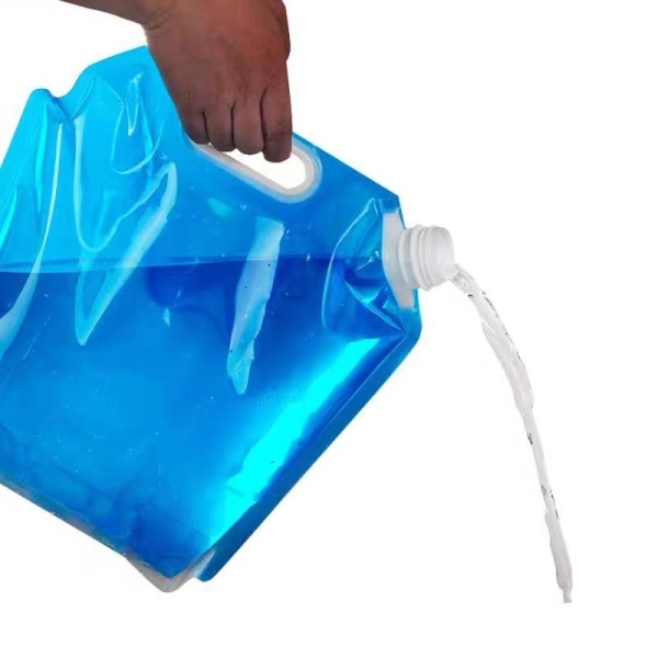 Vandflasker (2 stk) foldbare 5 + 10 liter