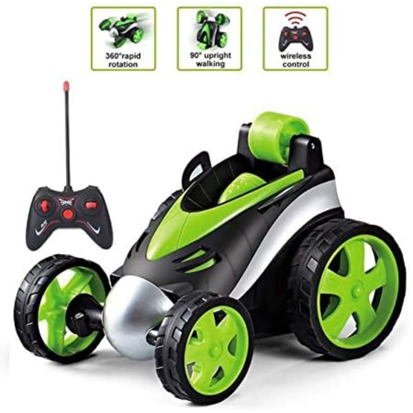 Stunt bil m kontrol, roterar 360 grader Gul