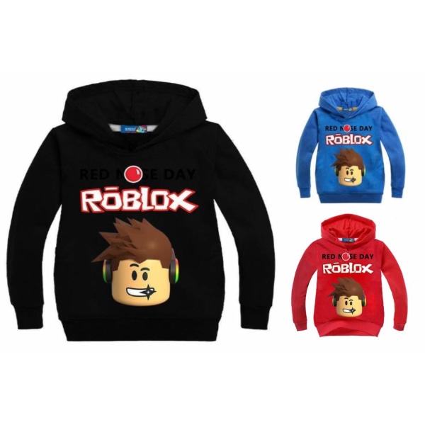 'Roblox' Unisex hættetrøje til børn Black 140