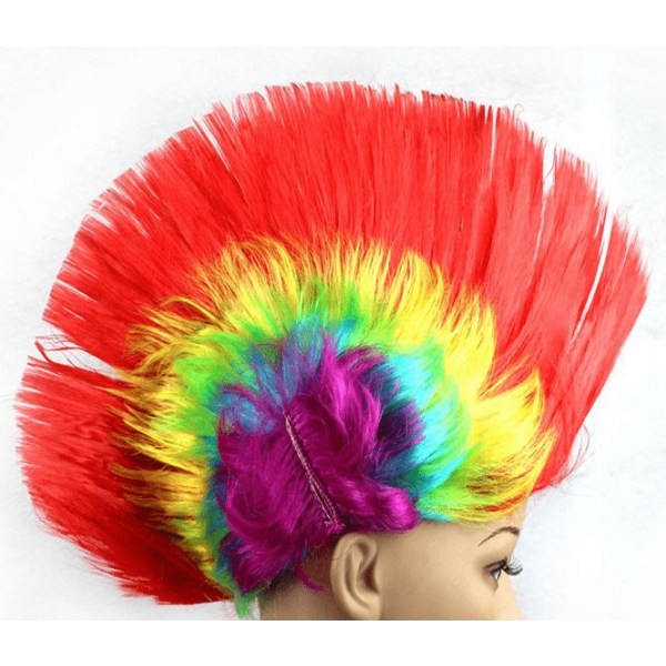 Pyk - hanekam, punk Red one size