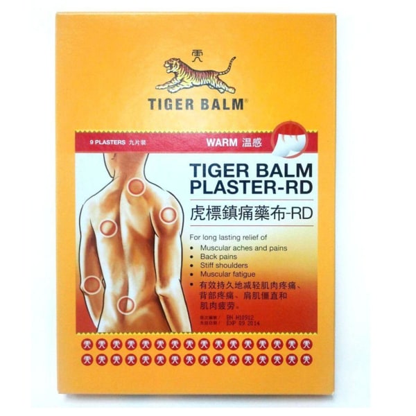 Tiger balsam - plåster - lindrar vid värk (4st)