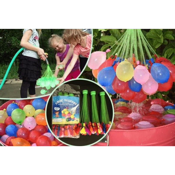 Vattenballonger - Snabbfyllda och Självförslutande 111st multifärg