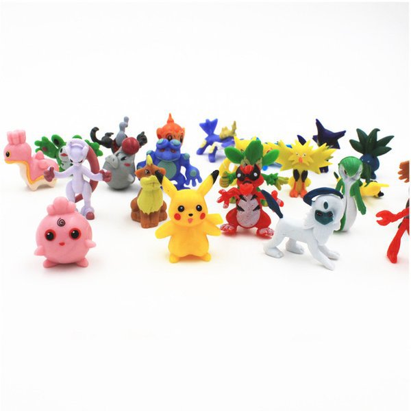 Pokemon figurer 48 st. Alla set innehåller Pikachu Multicolor