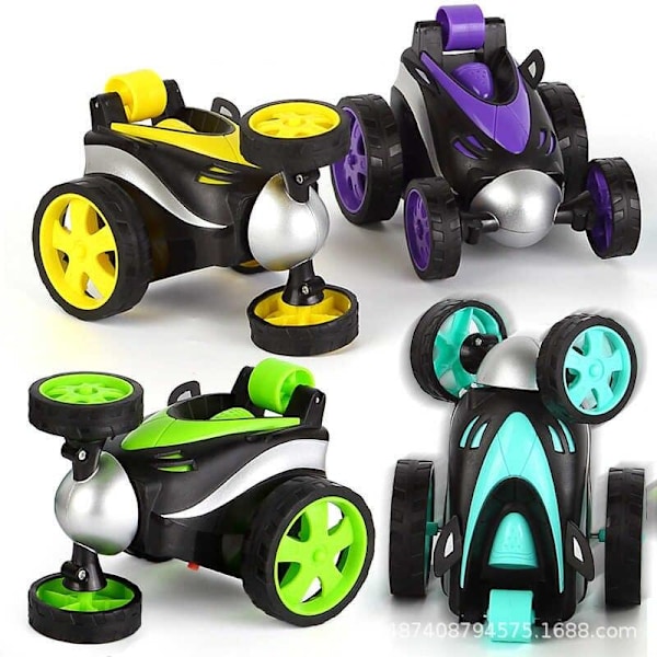 Stunt bil m kontrol, roterar 360 grader Gul
