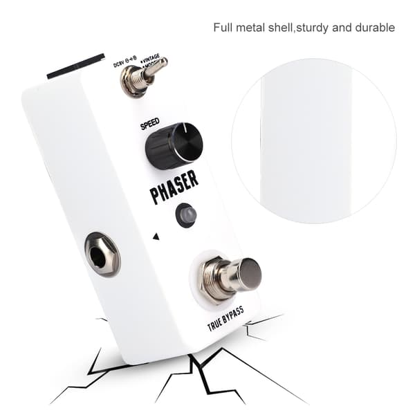 Mini Metal Shell Analog Phaser -kitaraefektipoljin True Bypass -instrumenttivaruste