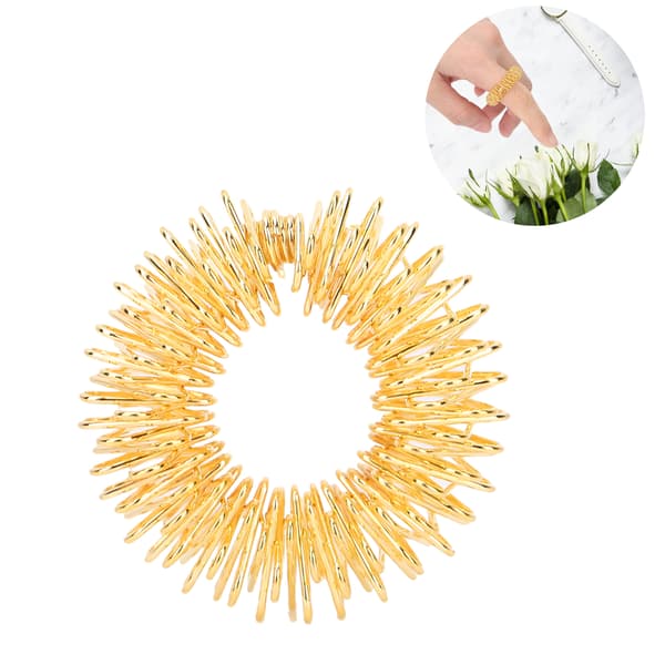 Piggete sensoriske fingerringer Fingermassasje Stressavlastende smerteterapi Ringer for barn og voksne Gull