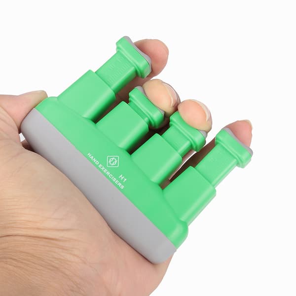 Bärbar handfingerstyrketränare träningsverktyg för gitarr Ukulele bas