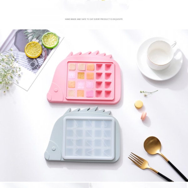 2PCS Animal Frozen Ice Block Silicone Ice Grid with Cover Ice Box Mold Small Ice Block Box Ice Bag