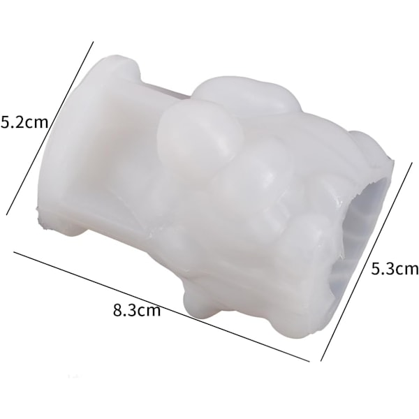 Julemand Form, Juleresin Form, Santa Resin Form, Smykke Resin Støbning Former, Håndlavet Silikon Form til Resin Lysfremstilling Former C claus-bee