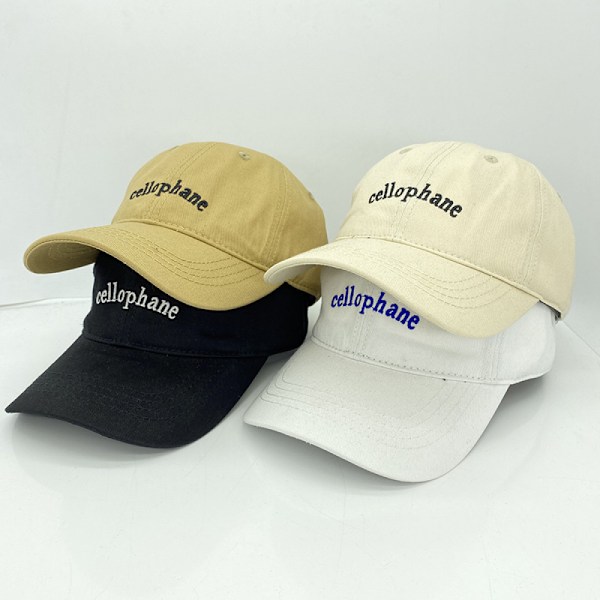 Dotpet Cap Naisten Kirjonta Pehmeä Toppi Kevät Ja Kesä Yksinkertainen Baseball-Lippis Miehet (Khaki)