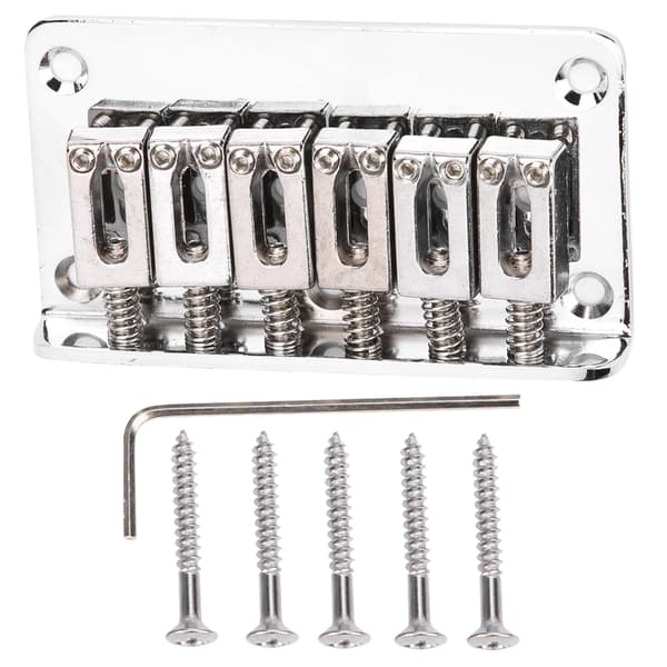 Gitarrstall Barn Musikinstrument Tillbehör Hållbar Metall Standardstruktur 78mmSilver