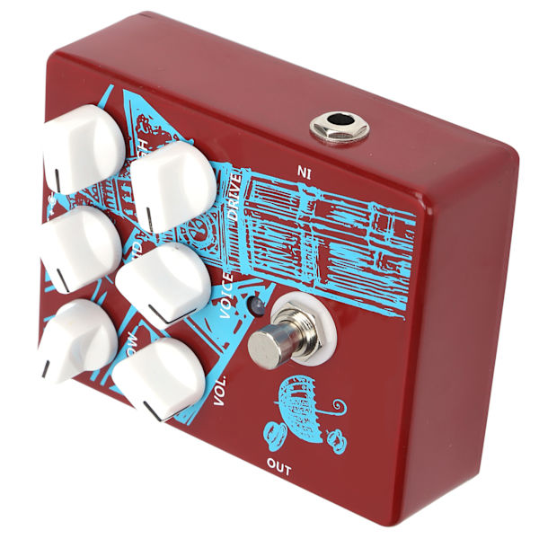 Gitarrdistorsionseffektpedal Flera lägen Bärbar Instrumenttillbehör CP‑58