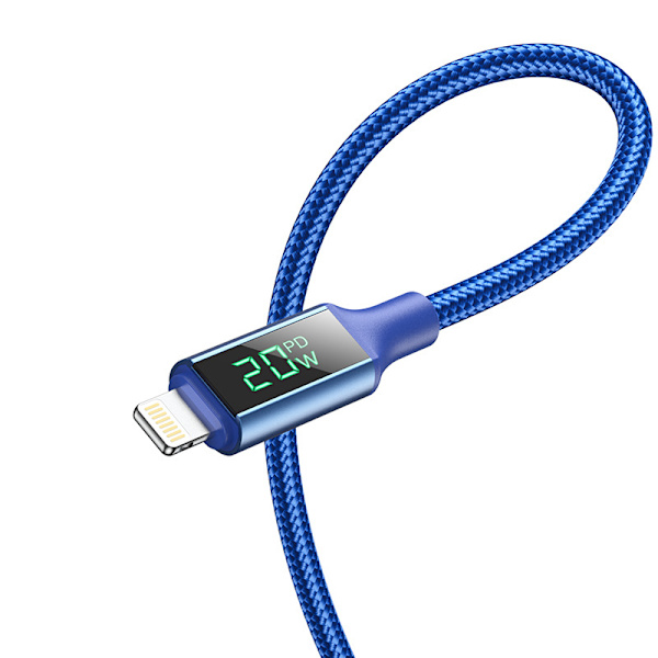 Borofone BU32 näytönäyttöinen PD-latausdatakaapeli, sopii Apple 13 -puhelimelle, PD20W pikalatausdatakaapeli