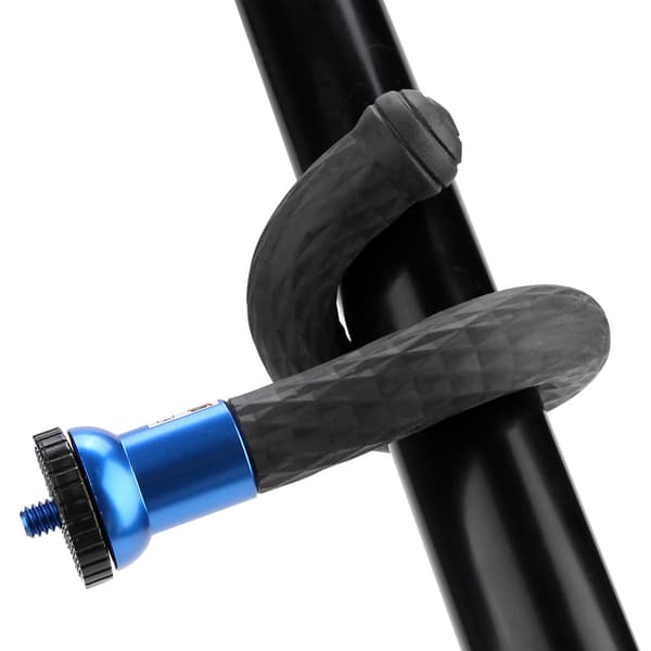 Mini fleksibelt blæksprutte-monopodstativtilbehør til actionkamera-mobiltelefon (blå)