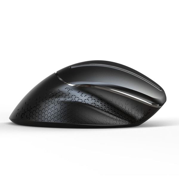 Vertikal trådlös mus, 2.4G kontorsmus ergonomisk mus känns bekväm att hålla i - svart