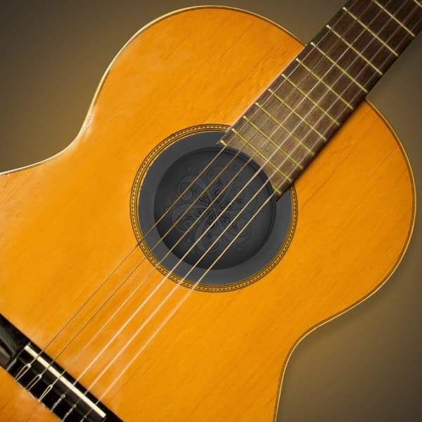 Guitar Silikon Lydhul Dækning Svag Lyd Buffer Klassisk Guitar Tilbehør Sort 40in