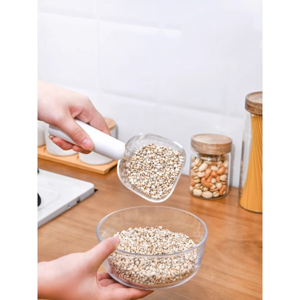 Kök Hushåll Plast Mätsskedar, Risskedar, Plast Mätsskedar För Köksmätningar. Vit. (2PCS)