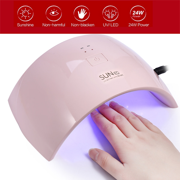 UVLED-nagellampa för torkning av nagelgelpolish med smart sensor, manikyrverktyg