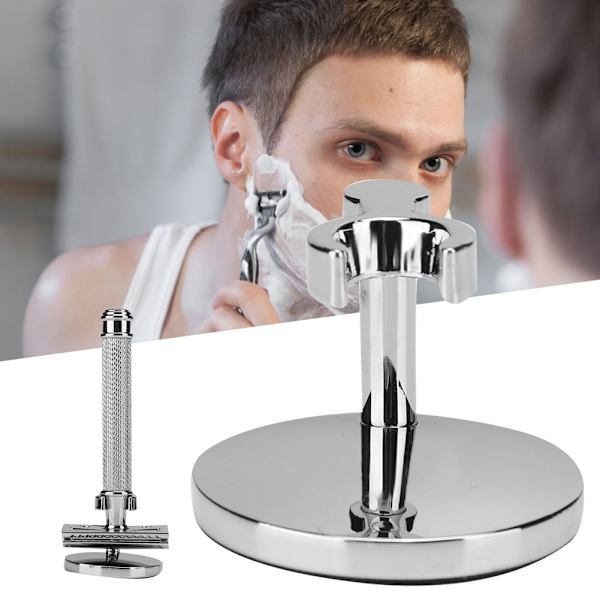 Manuell rakapparat Mini Stabil Hållare Stativ Bas Ställ Förvaring Organizer för Hem Badrum (Silver)