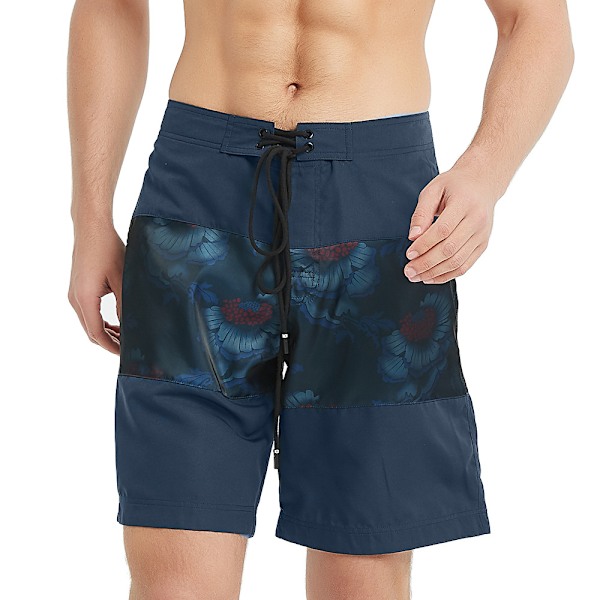Herr Roliga Badbyxor Snabbtorkande Strandkläder Sport Löpning Badshorts-DK013