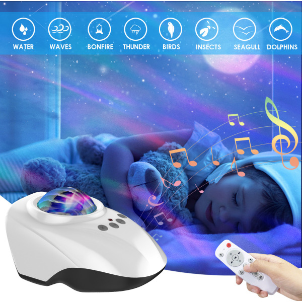 Stjärnprojektor, Galaxy Light Starry Night-projektor med Bluetooth -timerfjärrkontroll, för barn i sovrummet Vuxna Party Heminredning