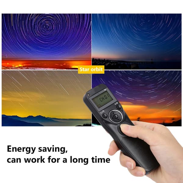 PIXEL T9 Kamerafjernkontroll Timerutløserkabel for Sony A7M3 A72 A7R2 A7S2 A7 A7