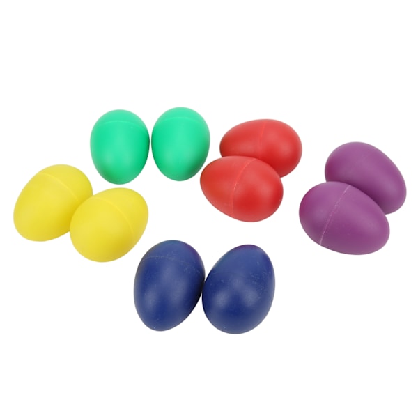 10 stk Mini Musikk Egg Fargerike Hånd Plast Egg Ristere Perkusjon Musikk Instrument Leke